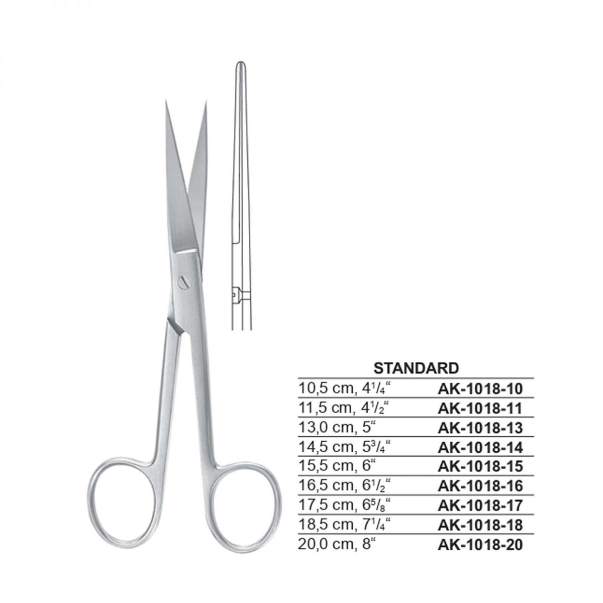 Operating Scissors Straight Sharp-Sharp