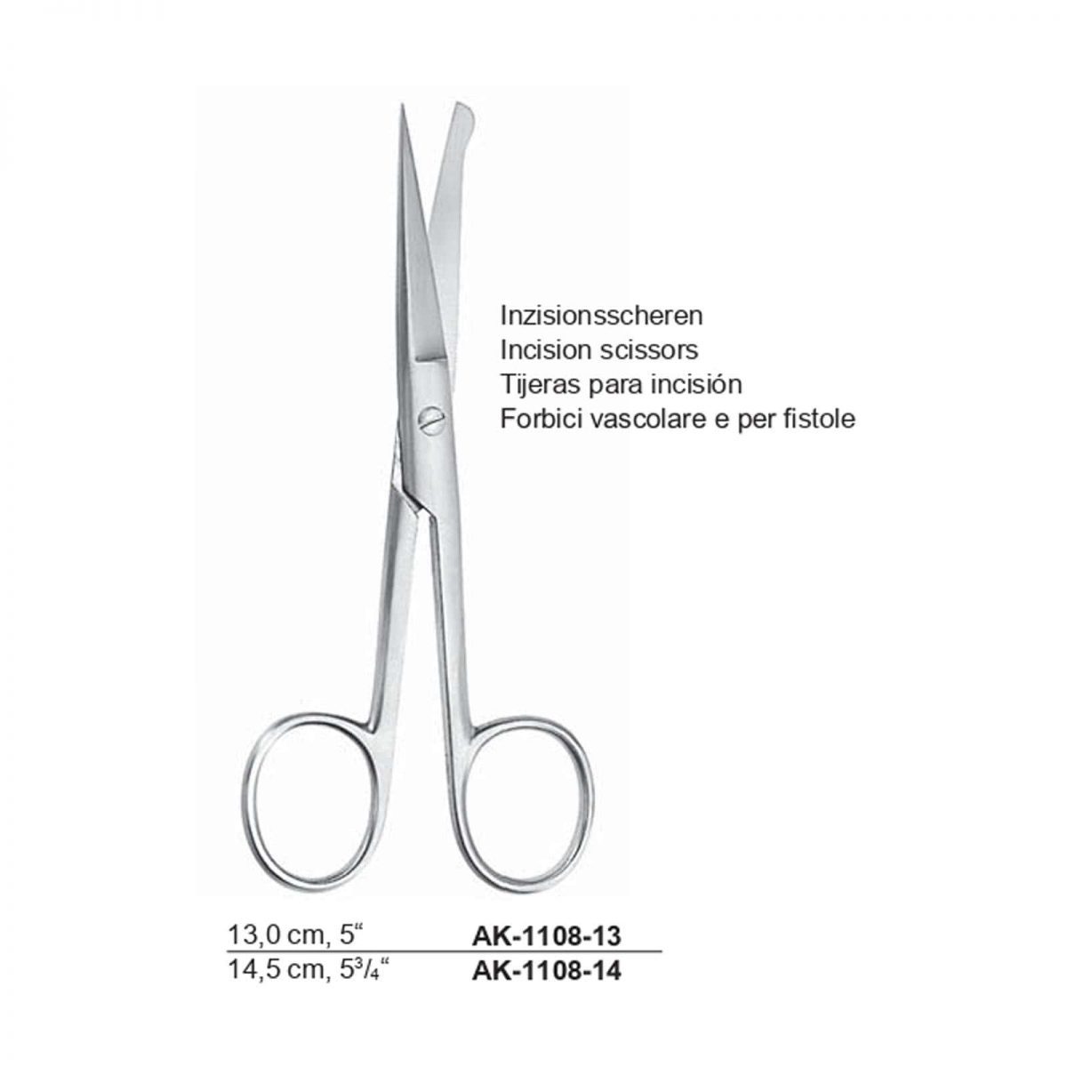 Incision Surgical Scissors Sharp-Blunt