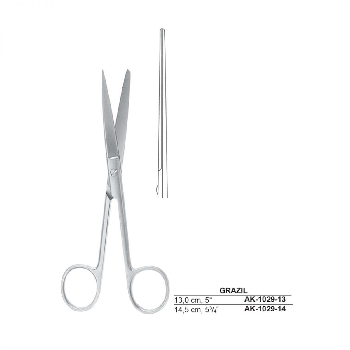 Grazil Dissecting Scissor Sh.Bl Str