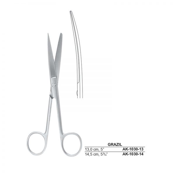 Grazil Dissecting Scissor Sh.Bl Cvd