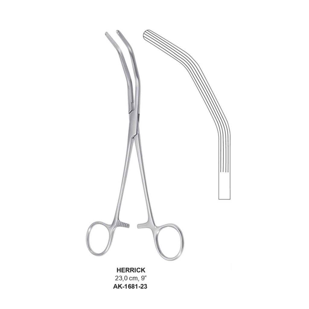 HERRICK Kidney Pedicle Clamp Akhyar Surgical