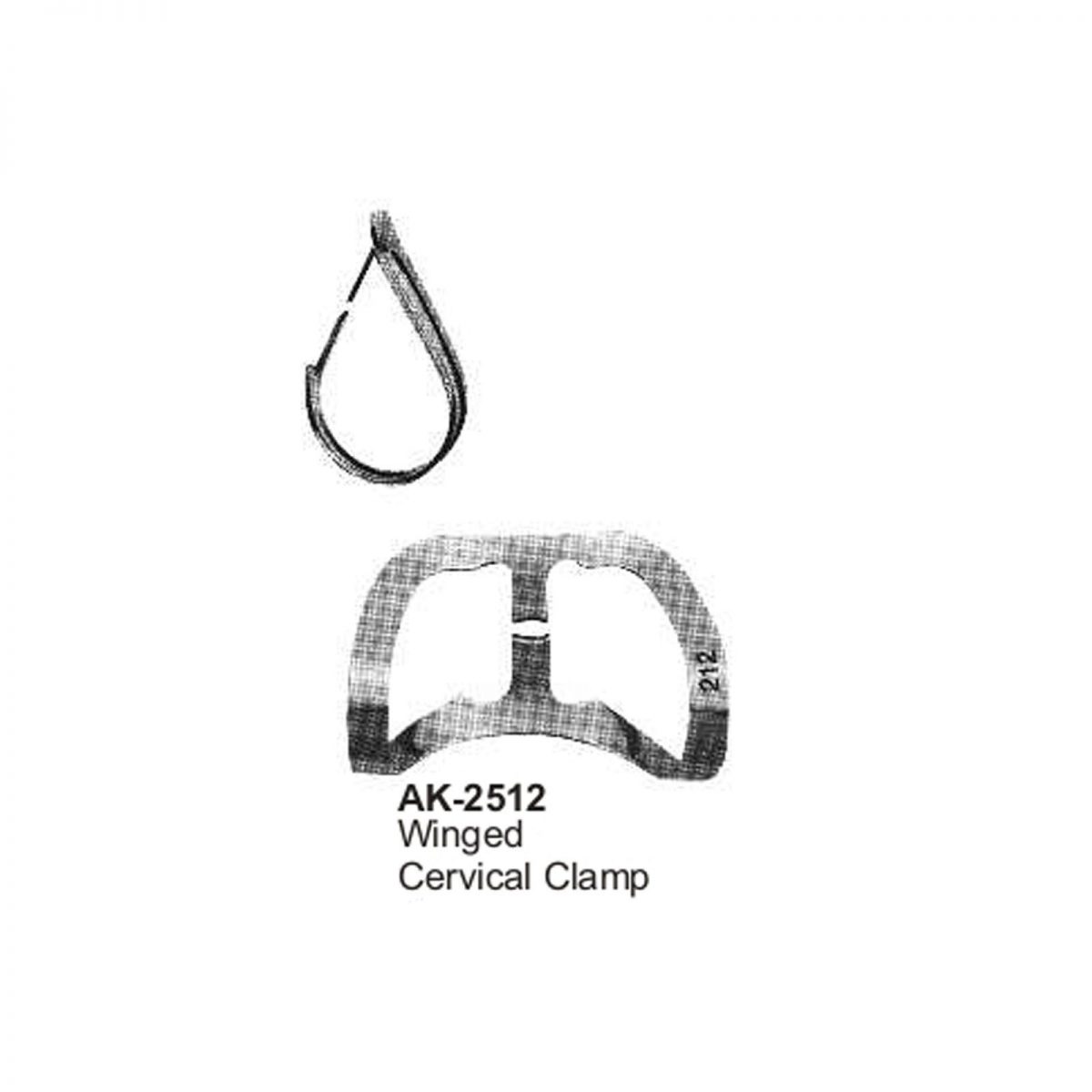 Winged Cervical Clamp Akhyar Surgical