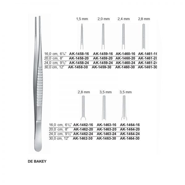 De-Bakey atraumatic forceps