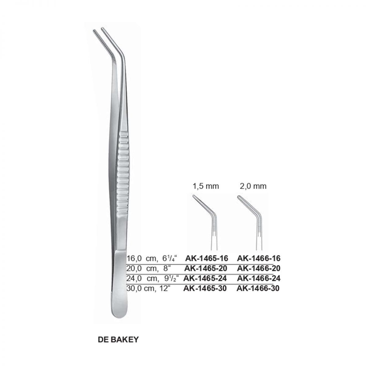 De-Bakey atraumatic forceps