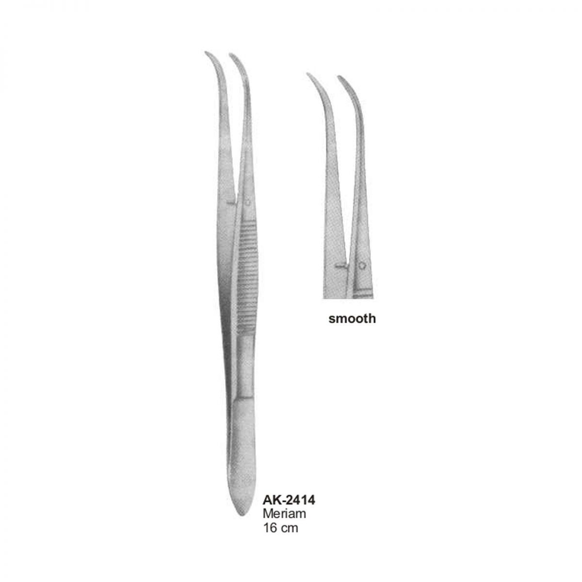 Dental Tweezers Meriam Smooth Akhyar Surgical
