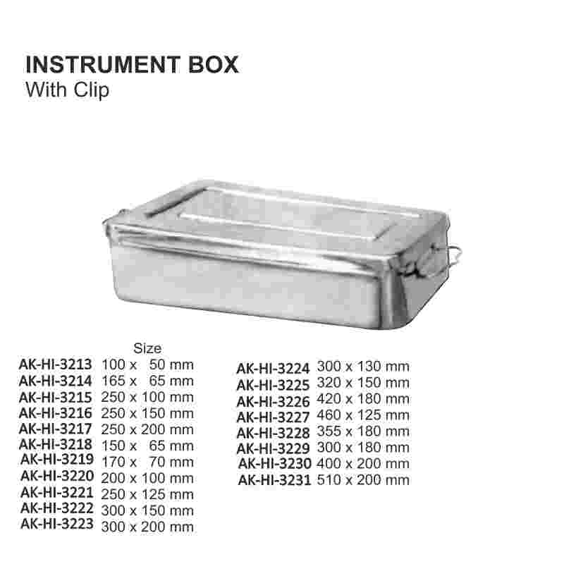 Instrument box with clip