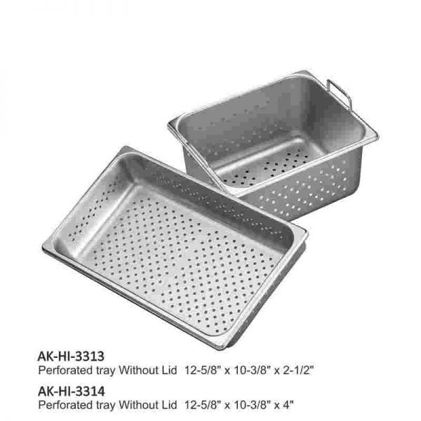 Perforated tray Without Lid