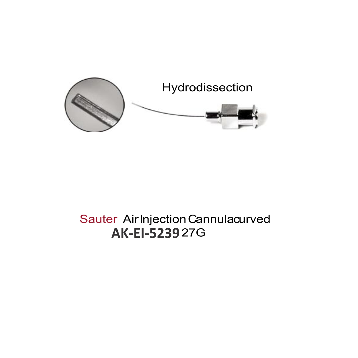 Sauter Air Injection Cannula