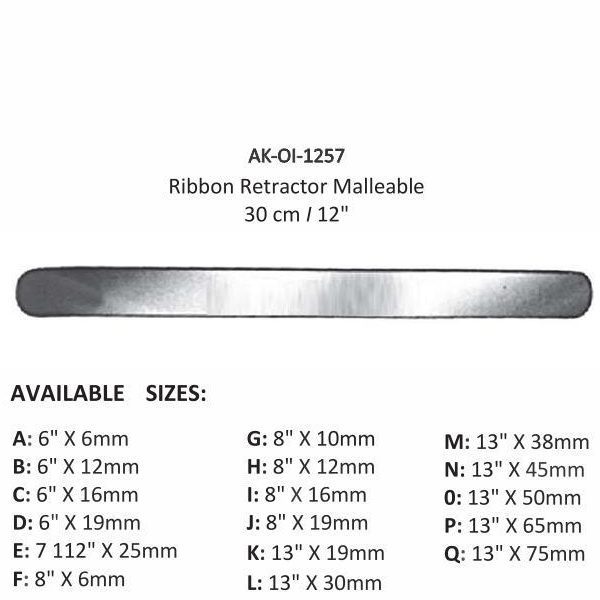 Ribbon Retractor Malleable