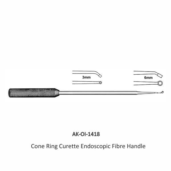 Cone Ring Curette Endoscopic Fibre Handle