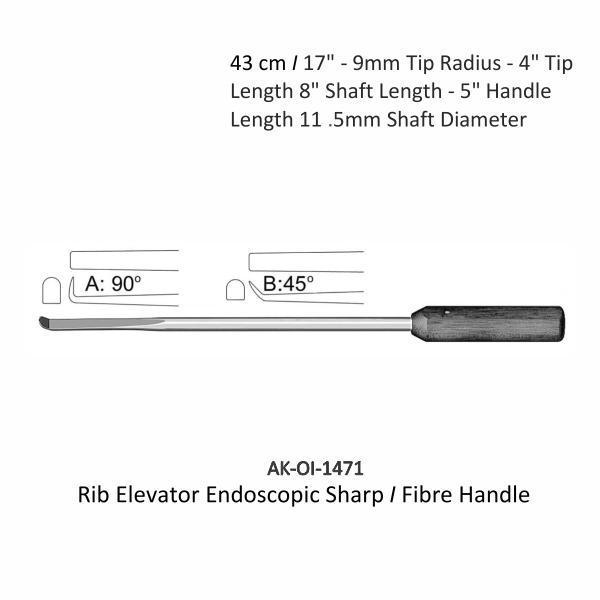 Rib Elevator Endoscopic Sharp