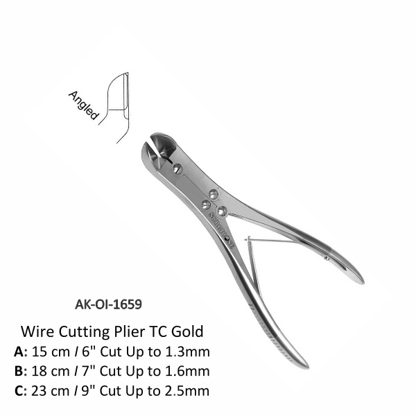 Wire Cutting Plier TC Gold https://www.aksurgicalpro.com/product/wire-cutting-plier-tc-gold/ 3 done Wire Cutting Plier TC Gold - Orthopedic Instrument Wire Cutting Pliers Tc Gold Medical Devices Surgical Orthopedic Instruments Medical Devices Find Complete Details about Wire Cutting.