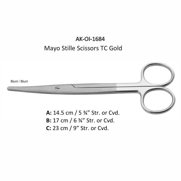 Mayo Stille Scissors TC Gold