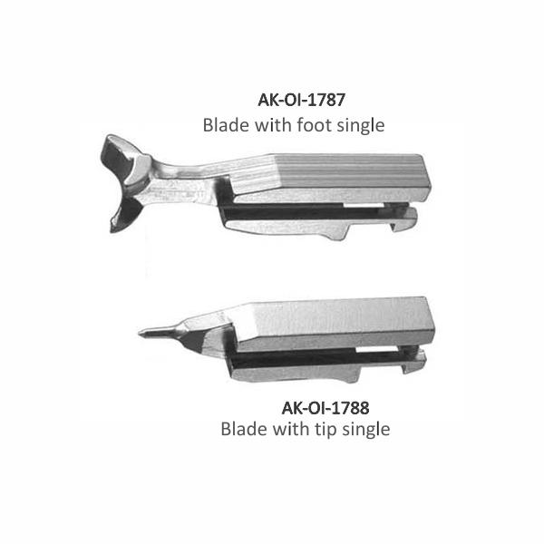 Blade with foot single