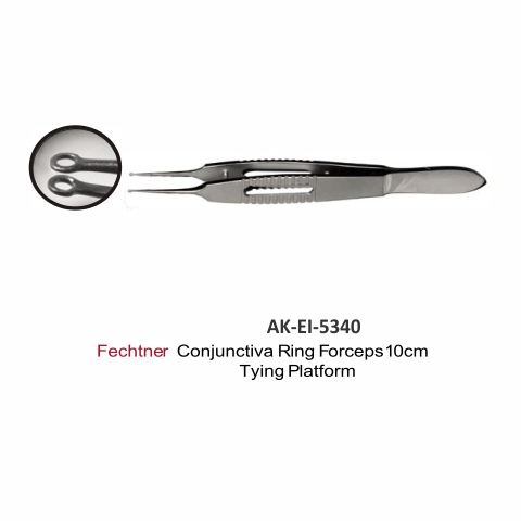 Fechtner Conjunctiva Ring Forceps