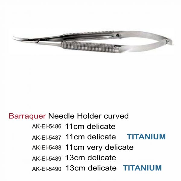 Barraquer Needle Holder curved