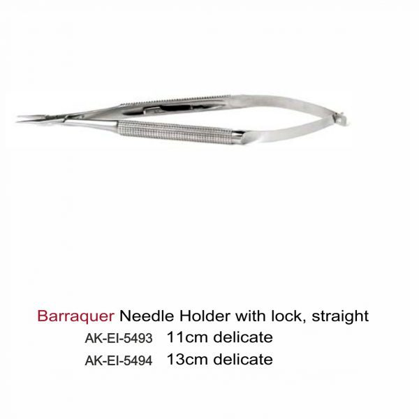 Barraquer Needle Holder with lock