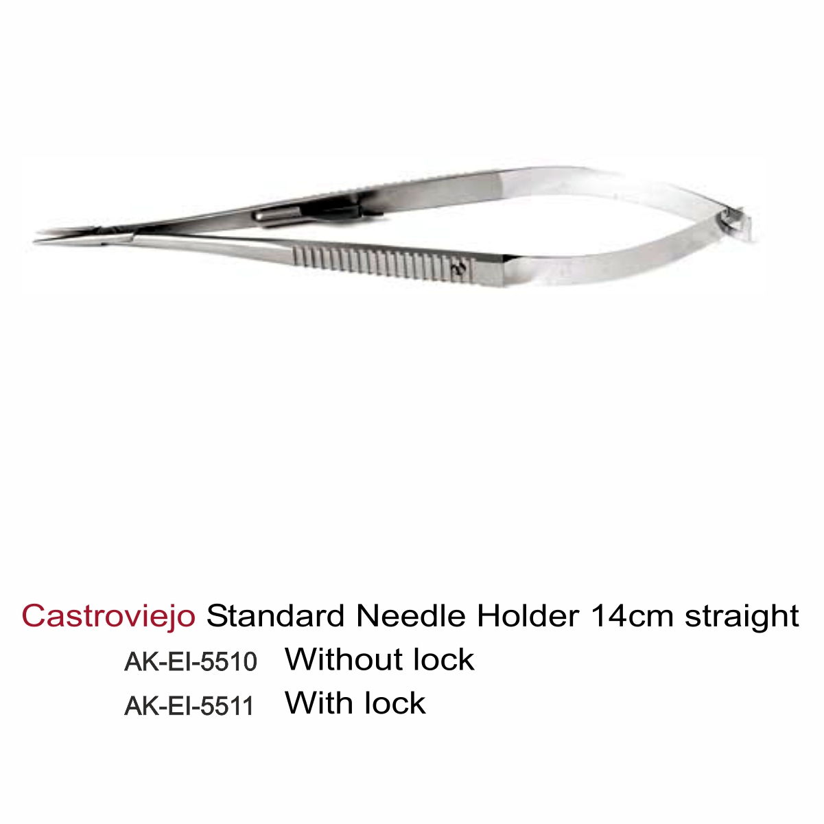 Castroviejo Standard Needle Holder