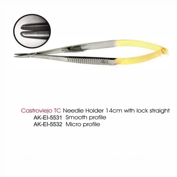 Castroviejo TC Needle Holder